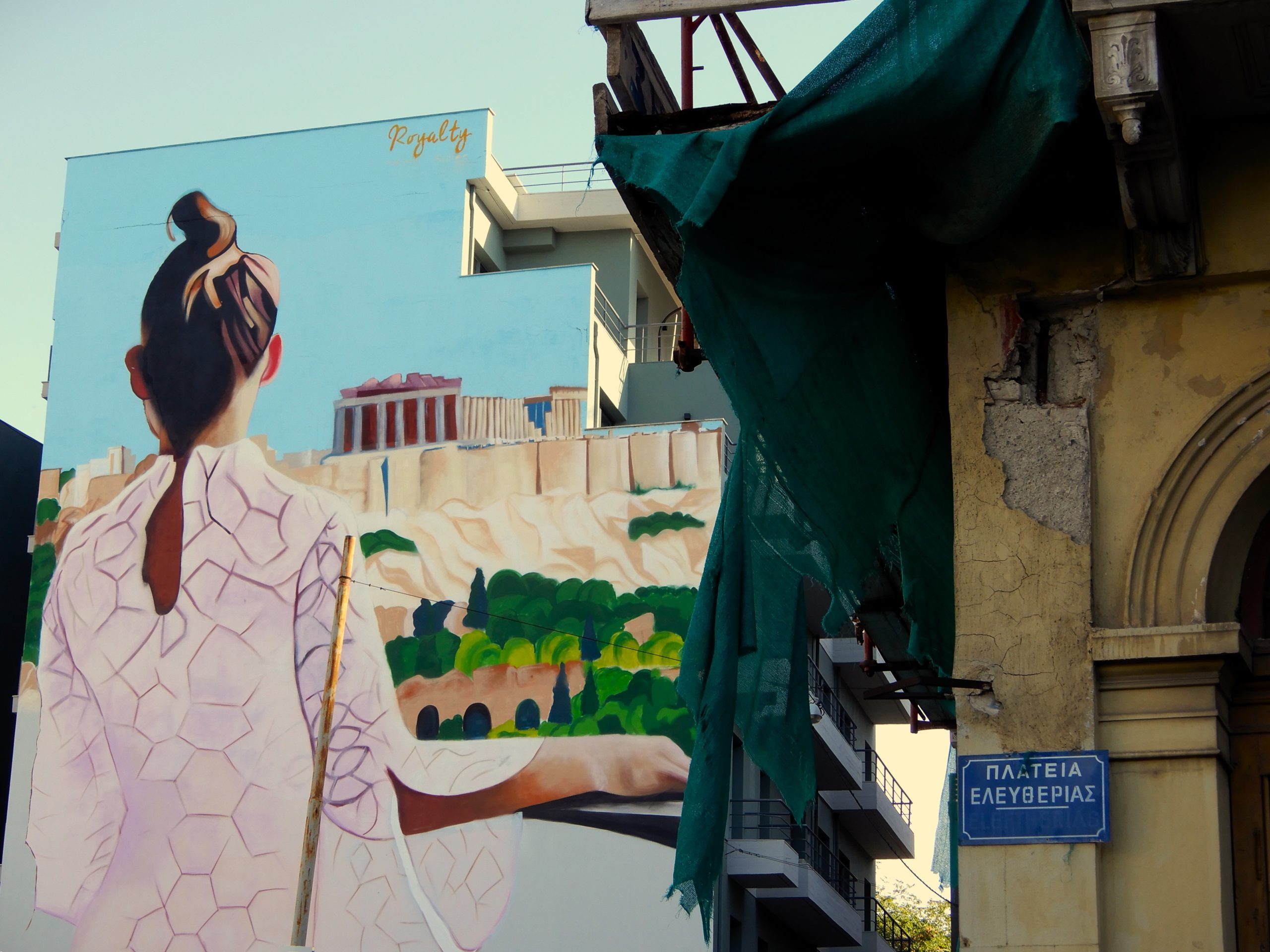 Grafitis en Atenas
